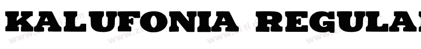Kalufonia Regular字体转换